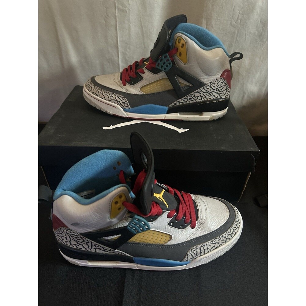 Air Jordan Spizike Bordeaux Sneakers 2011 Size 9 - Red - Blue (Read Desciption)